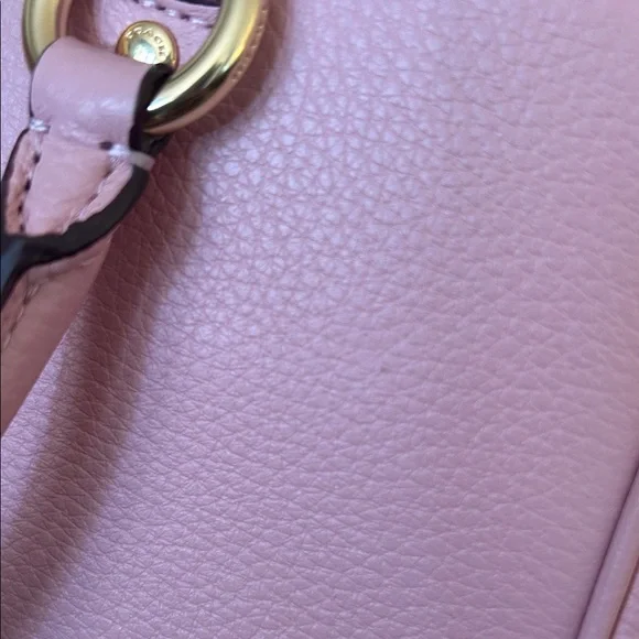 Coach Powder Pink Pebbled Leather Savannah Satchel - Picture 14 of 14